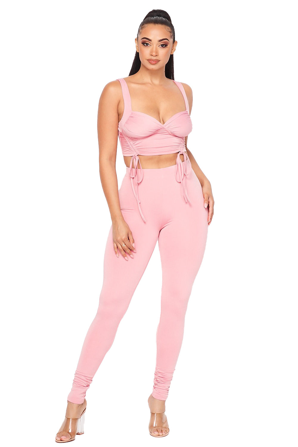 Crop Tank Top Legging Set