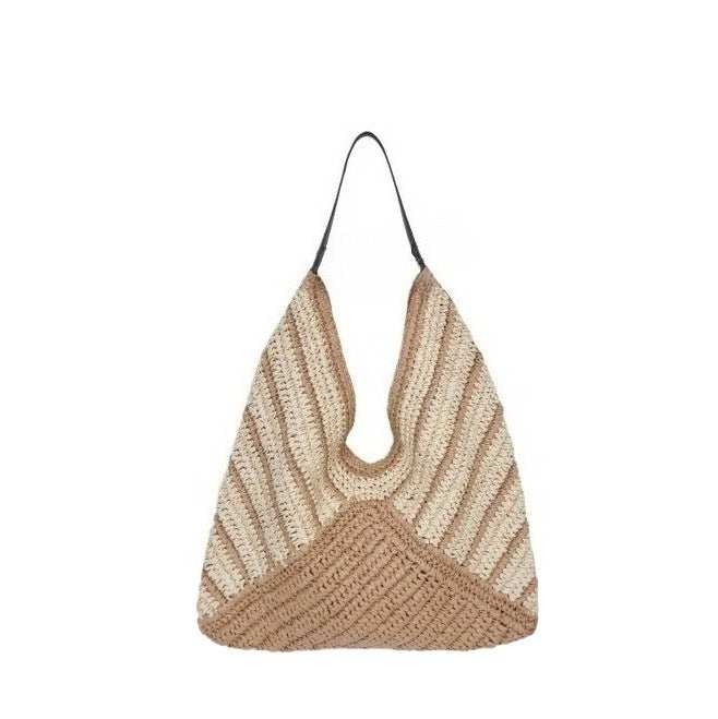 Striped Hobo Shoulder Tote
