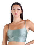 Spaghetti Strap Darted Crop Top