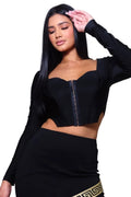 Long Sleeve Corset Top