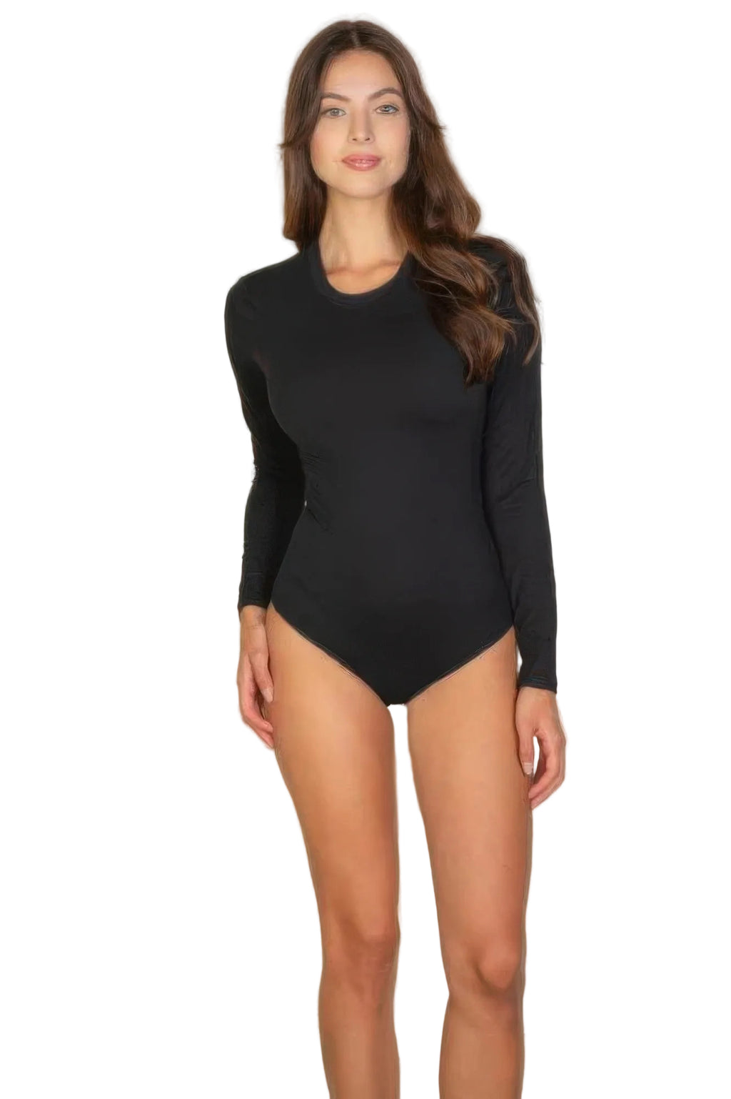 Basic Long Sleeve Round Neck Bodysuit