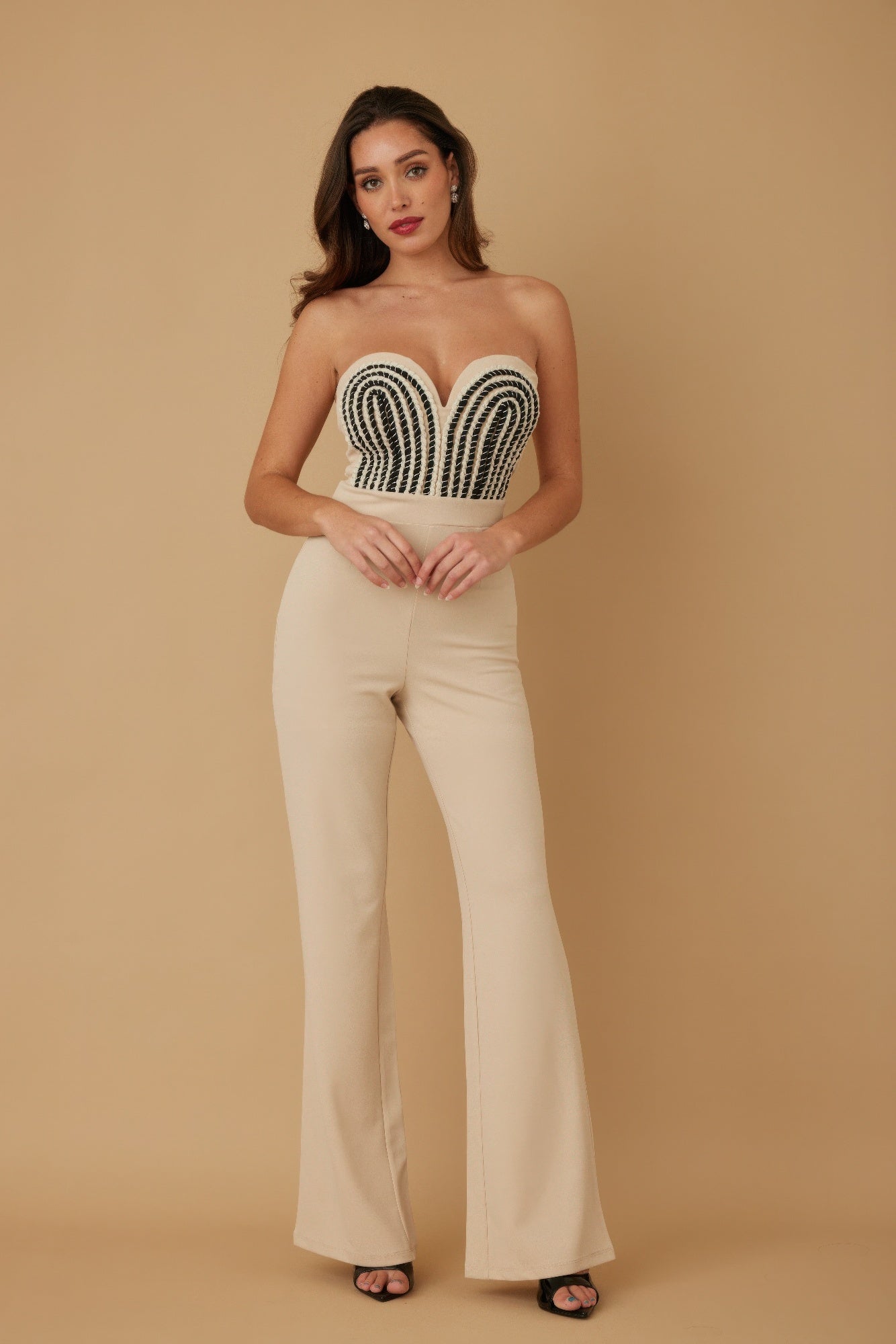 Aloura Threaded Twisted Rope Knot Tie Jumpsuit