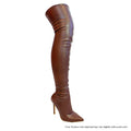Gisele - Brown PU {Order 1/2 Size Larger}