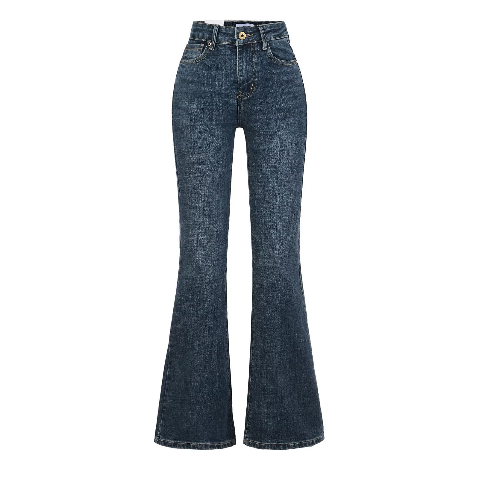 Light Blue High Waist Slim Fit Bootcut Jeans