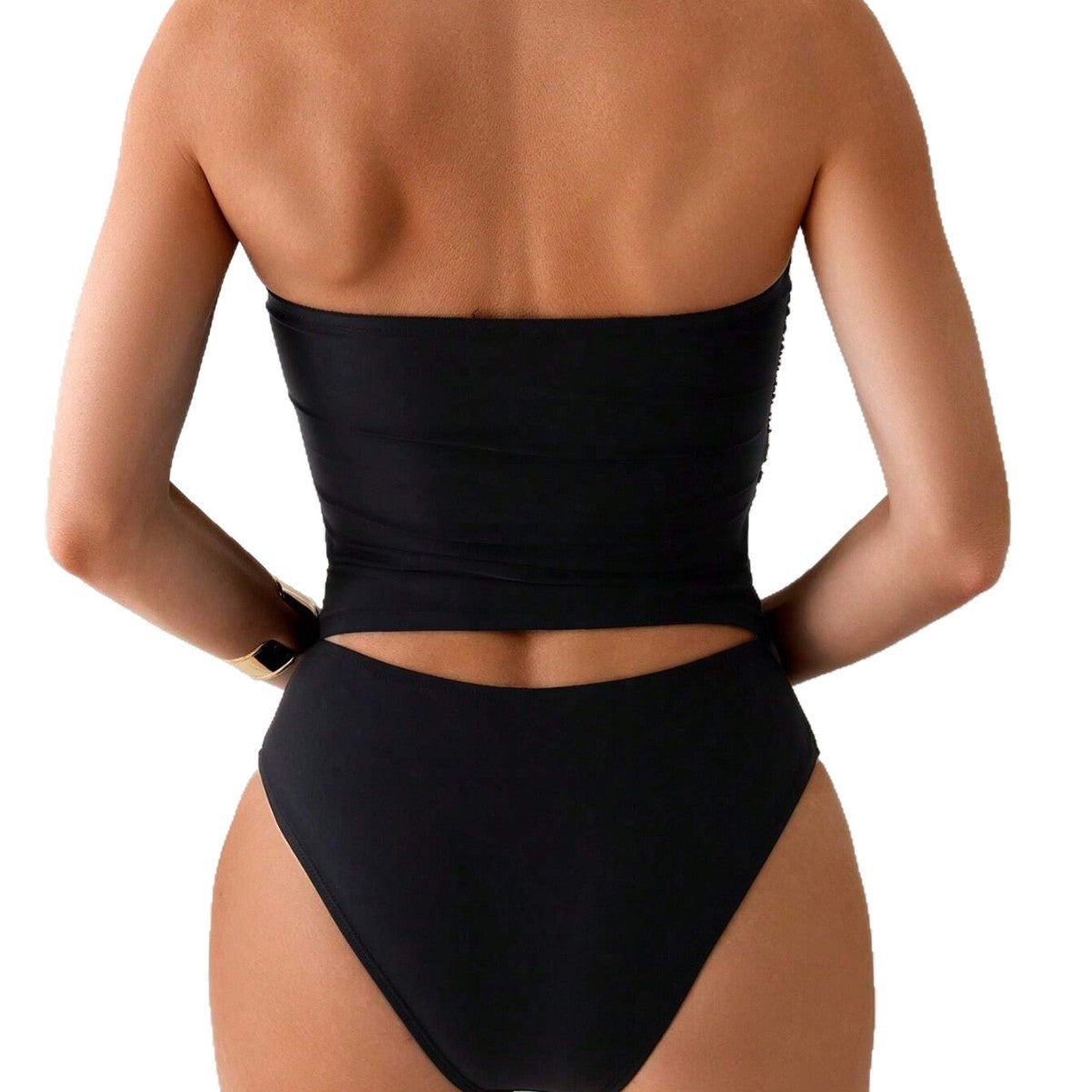 Drawstring Two Piece Swimsuit