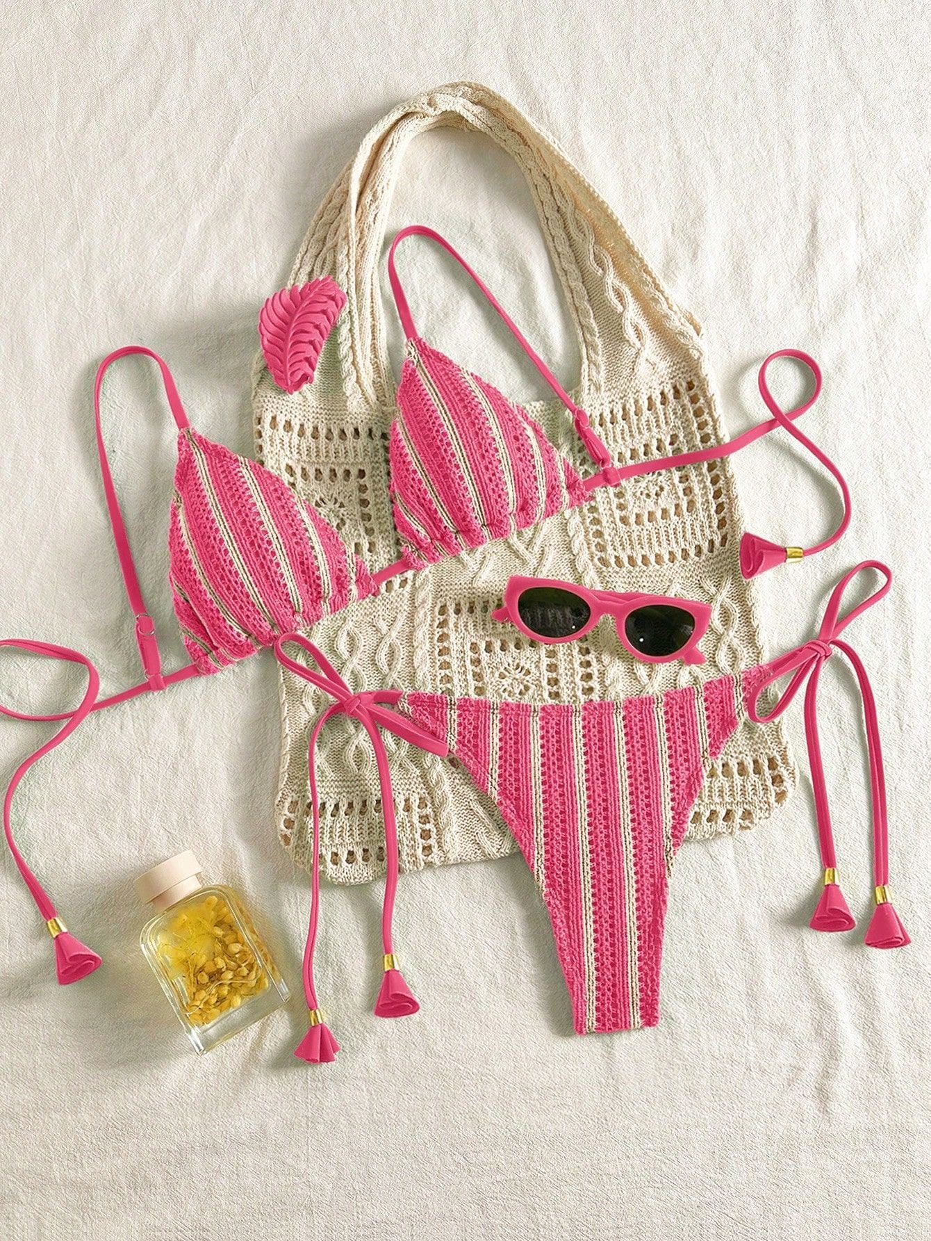 Bikini Set Special Multi color Double Strap Swimsuit