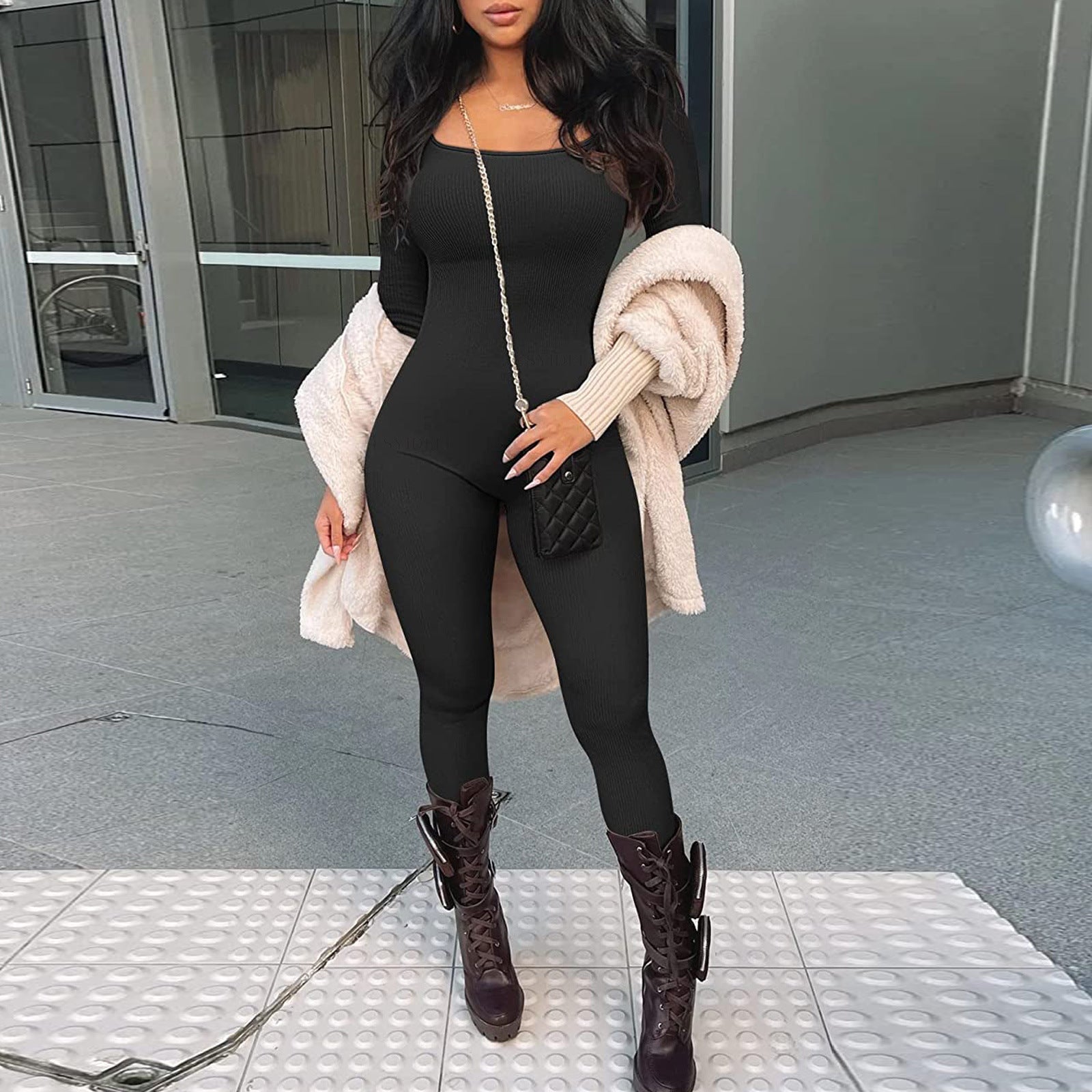 Basic Slim Fit Sexy Jumpsuit
