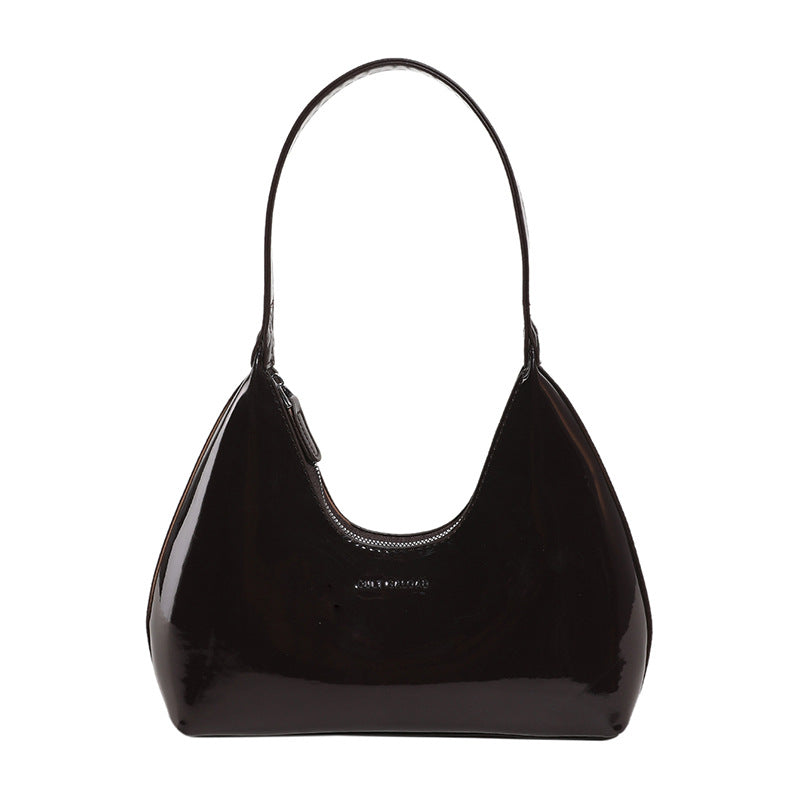 Shiny Patent Leather Shoulder Bag