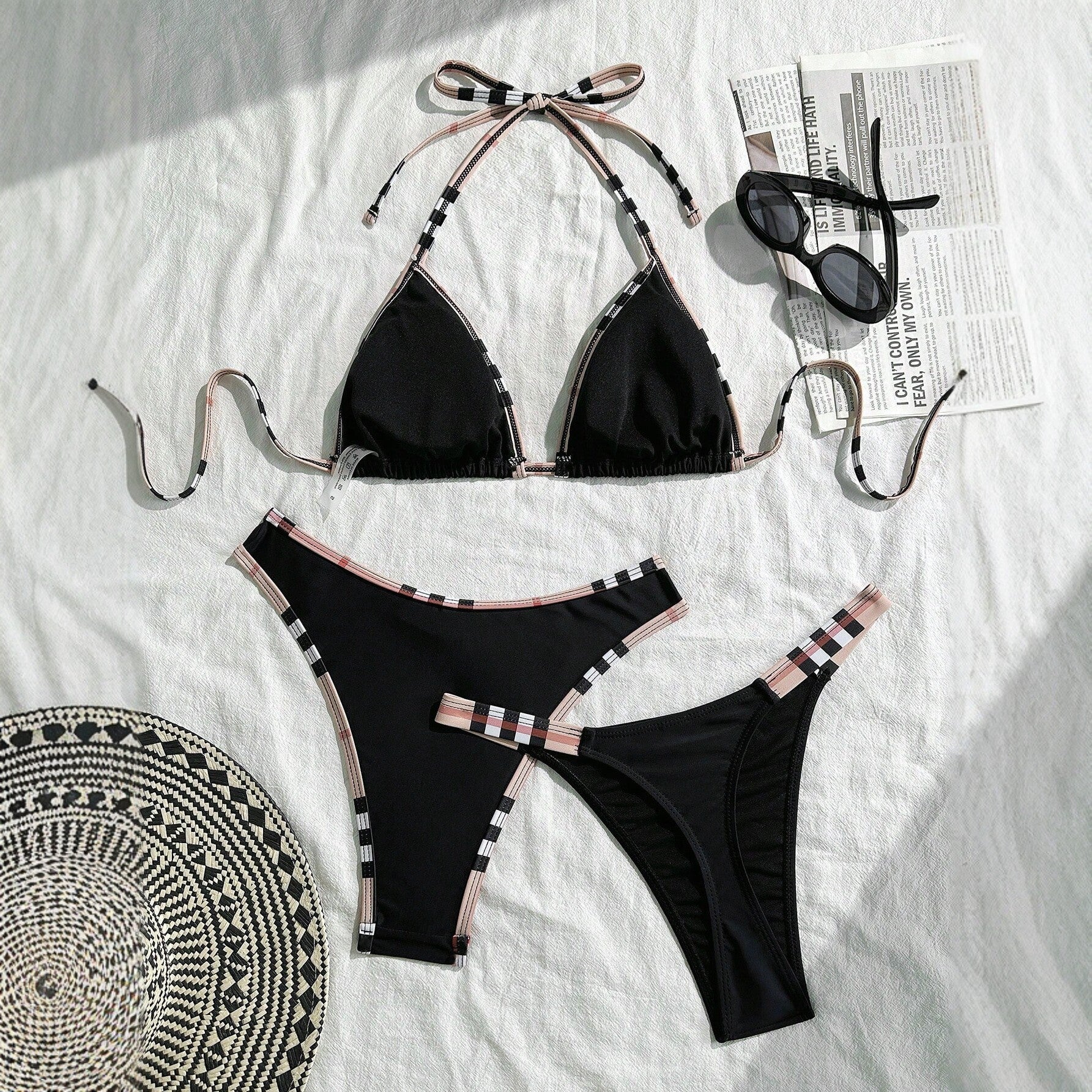 Plaid 3PC Bikini