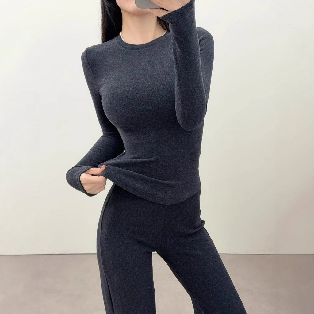 Basic Long Sleeve Hour Glass T-Shirt