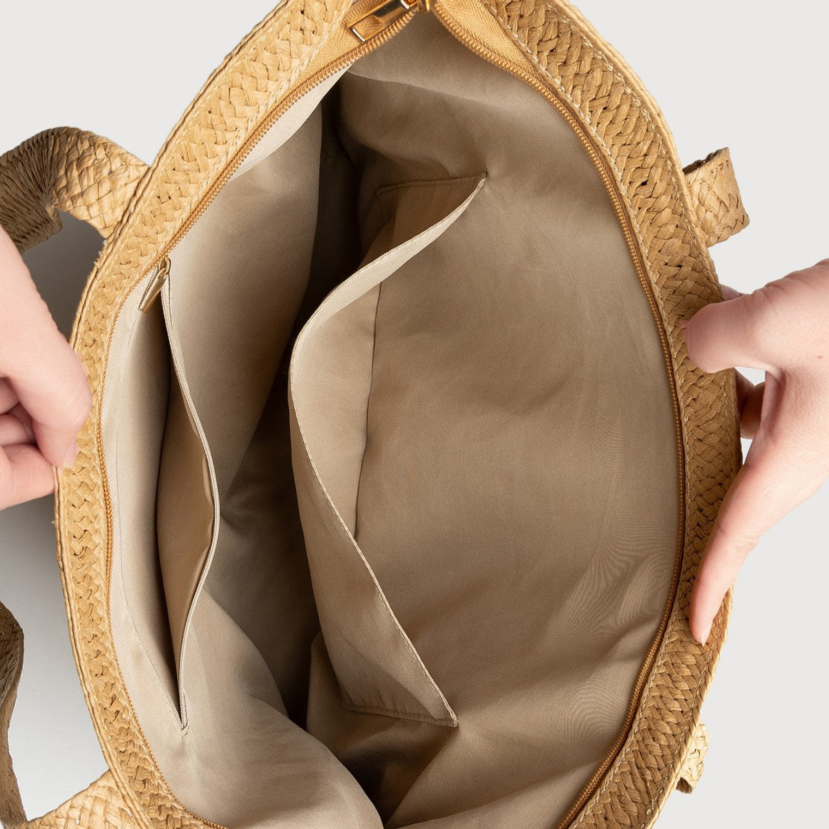 Straw Bag with Matching Hat