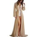 Formal Chiffon Open Front Shawl Dress