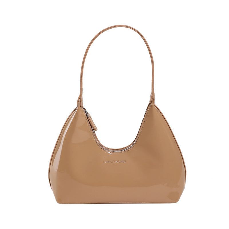 Shiny Patent Leather Shoulder Bag