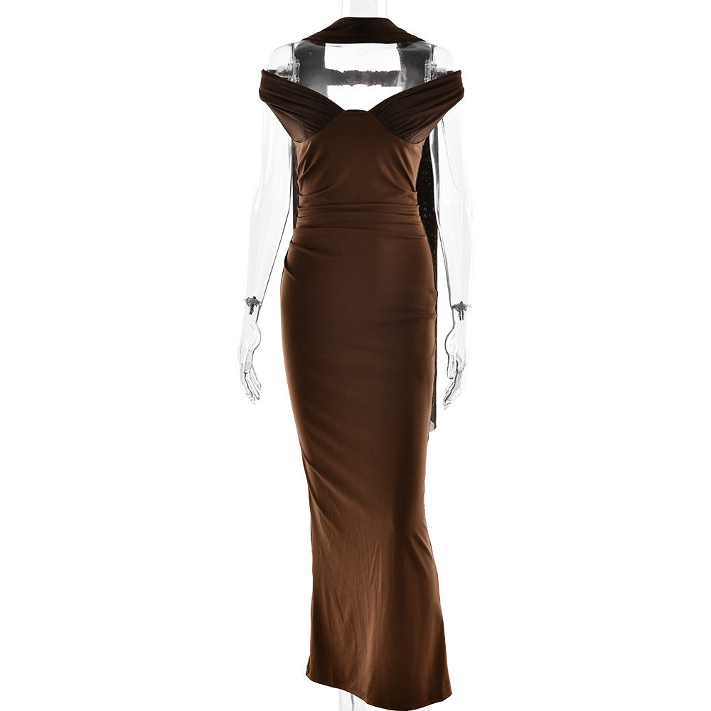 Elegant Tube Sleeveless Slim Fit Backless Dress