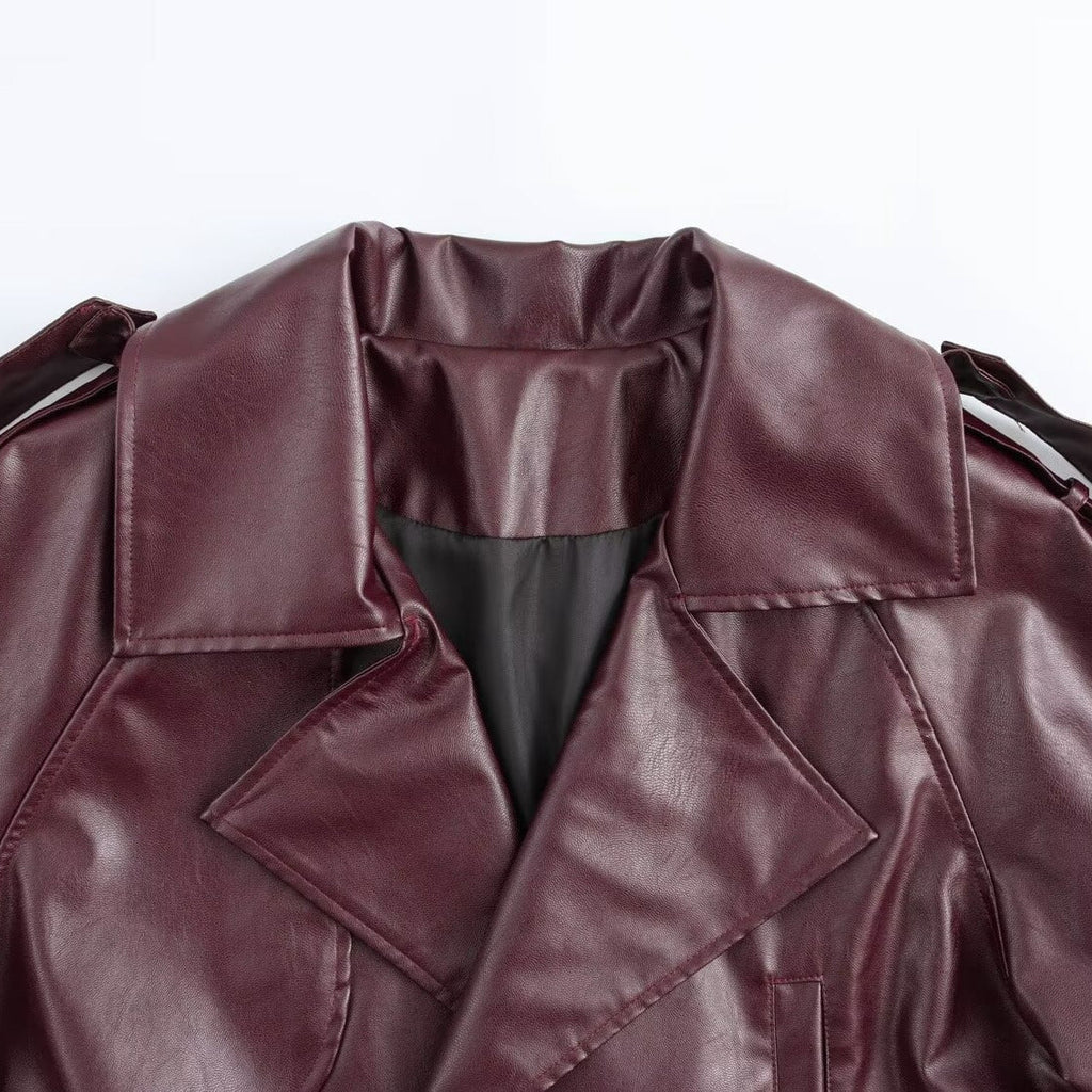 Faux Leather Moto Jacket