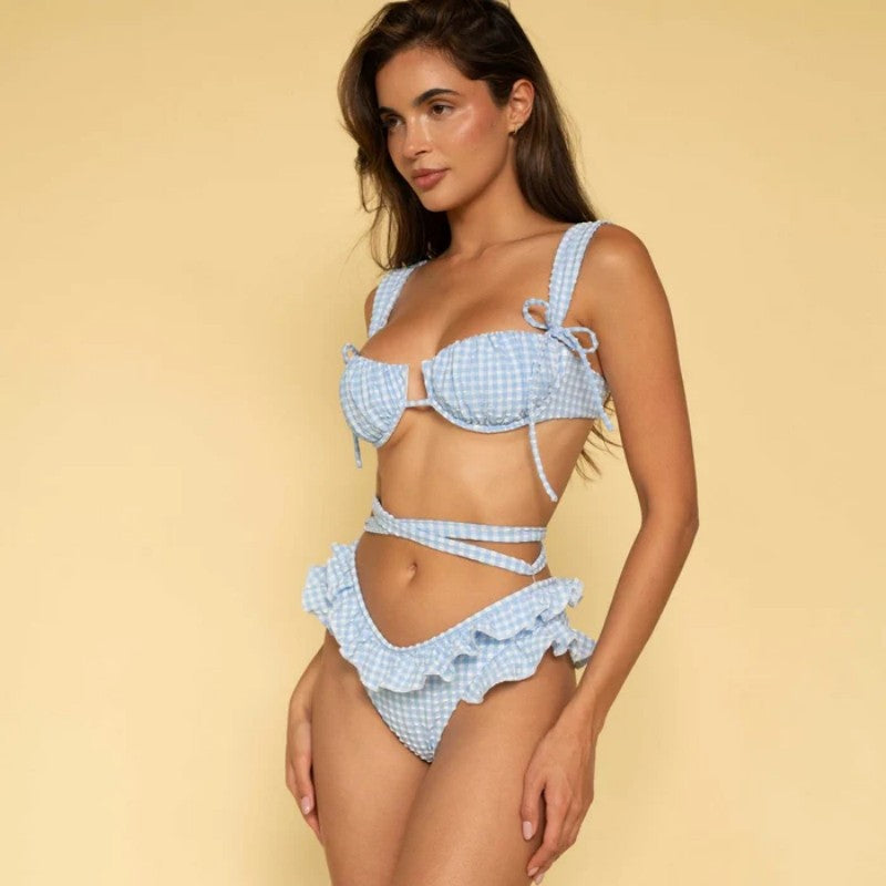 Ashley Polka Dot Underwire Push Up Bikini