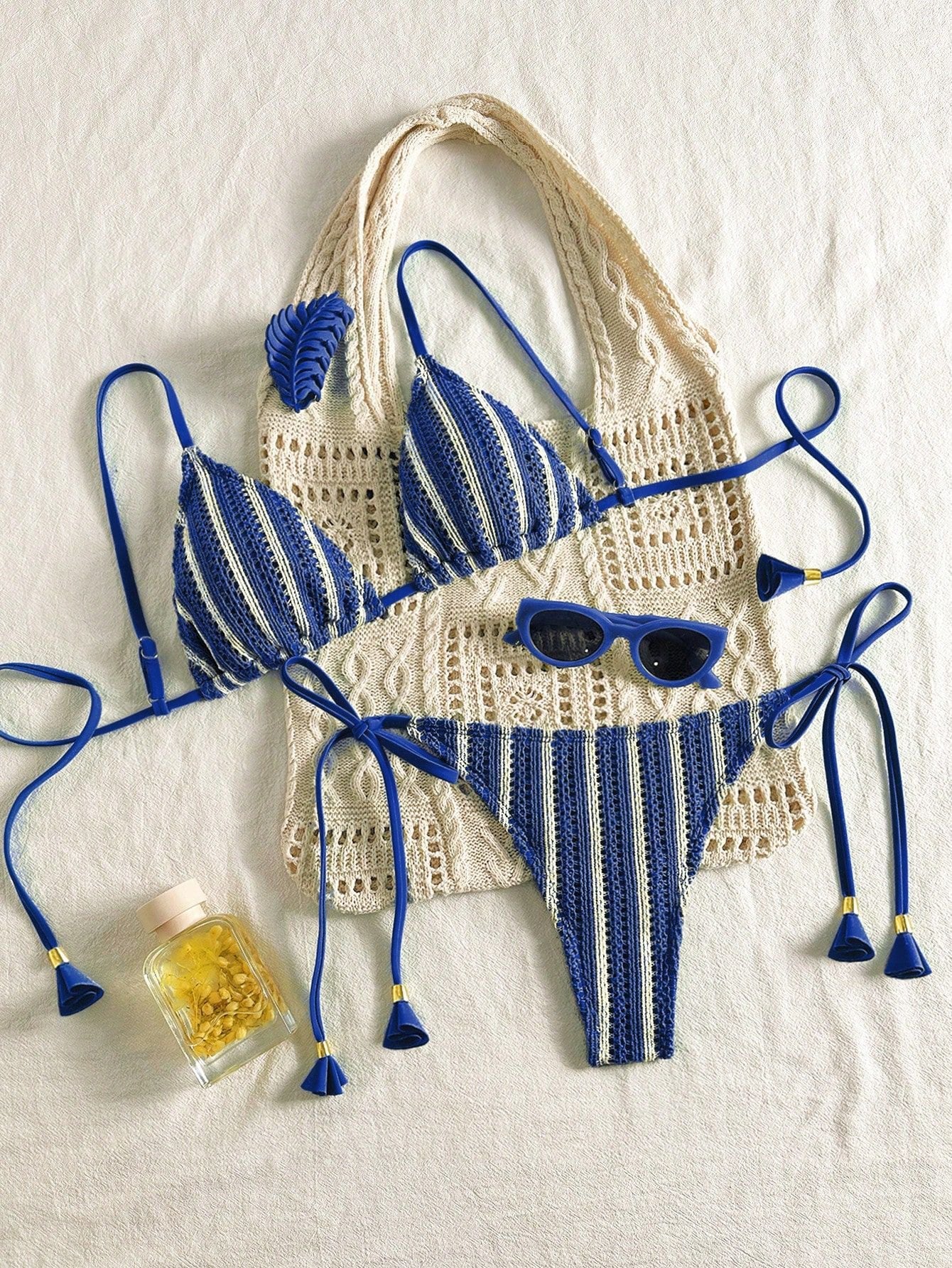 Bikini Set Special Multi color Double Strap Swimsuit