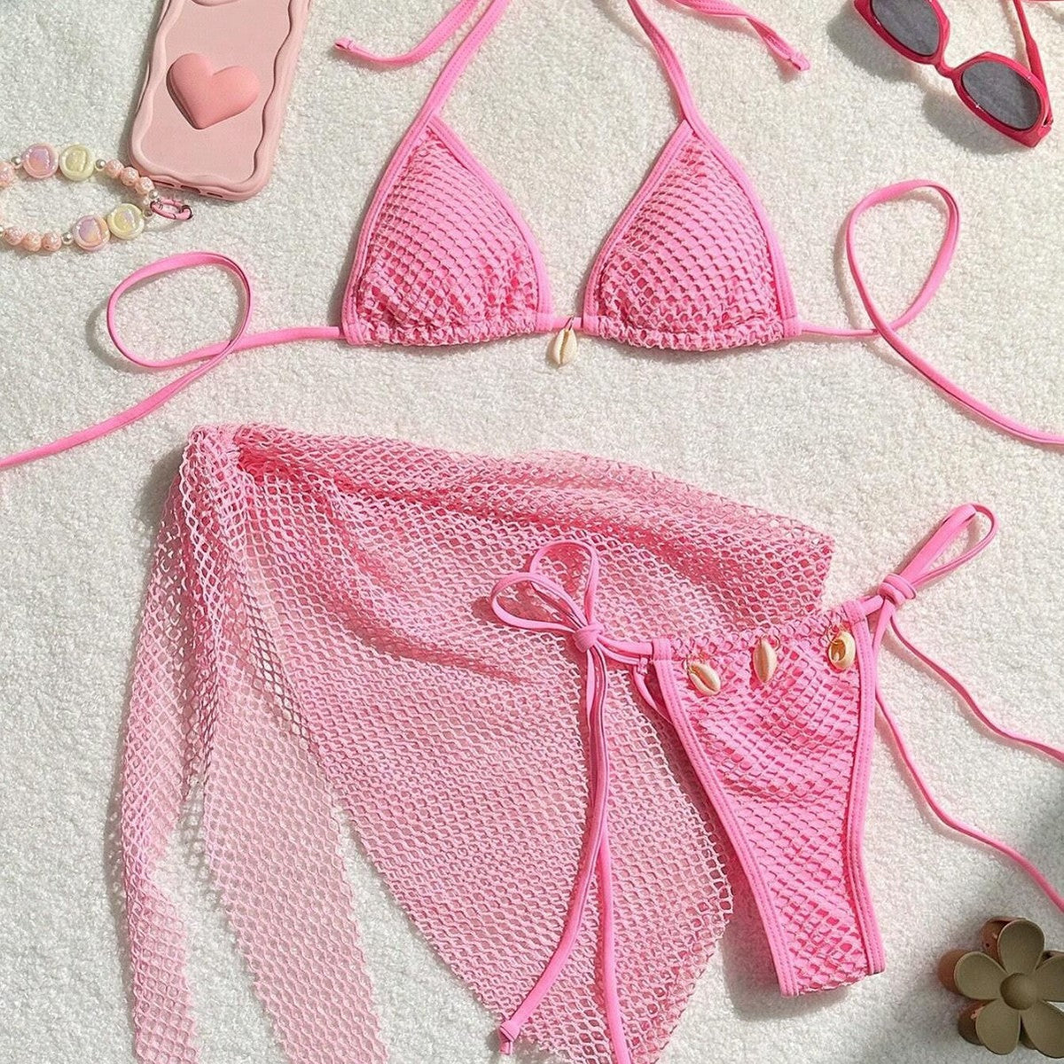 Seashell 3PC Swimsuit