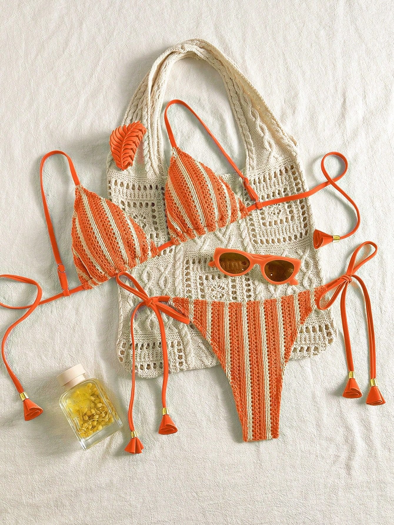 Bikini Set Special Multi color Double Strap Swimsuit