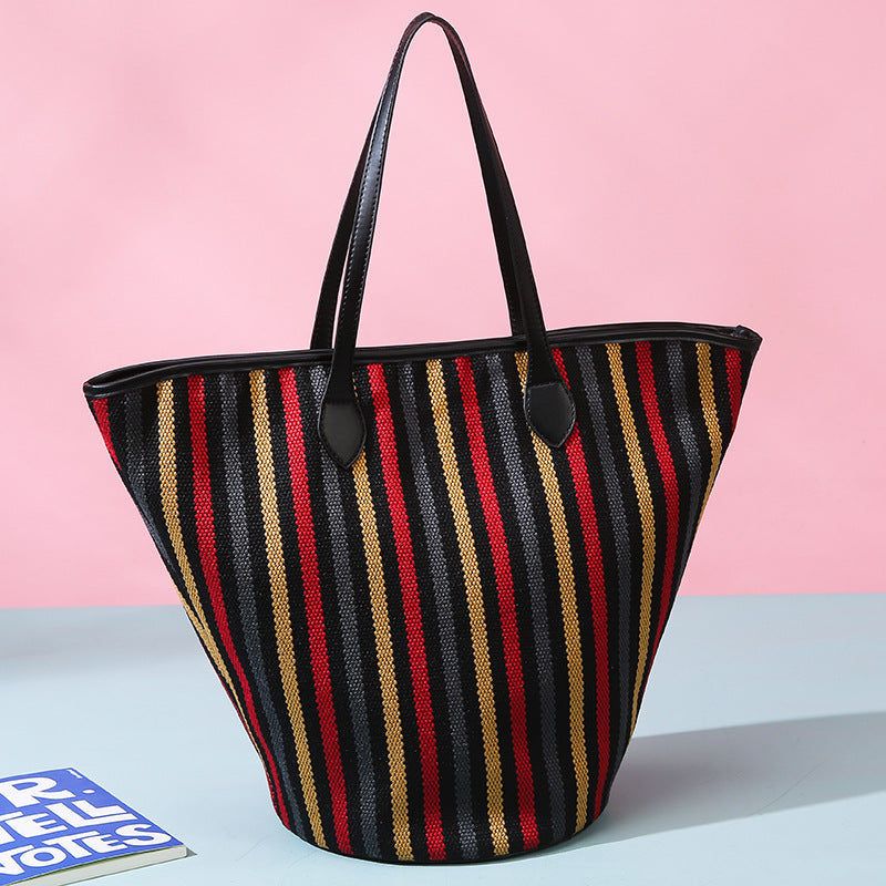 Stripe Shoulder Bag