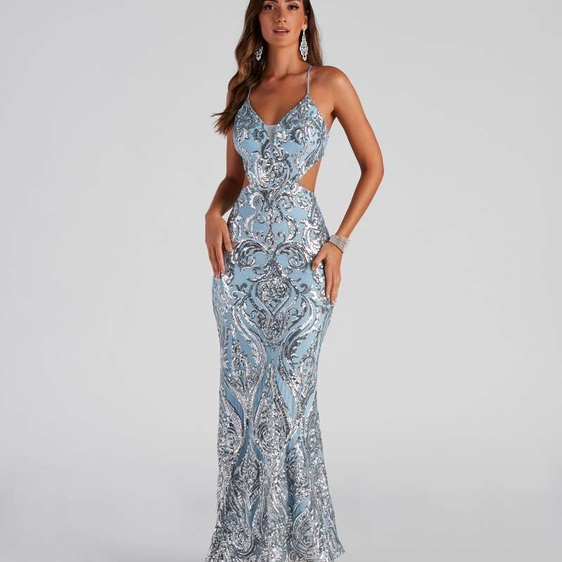 Formal Sequin Evening Gown