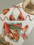 Floral Print Bikini Set
