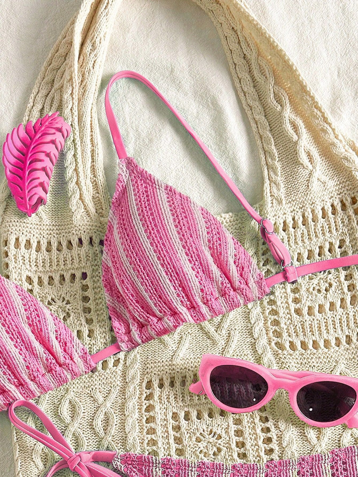 Bikini Set Special Multi color Double Strap Swimsuit