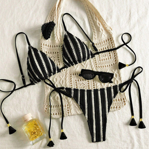 Bikini Set Special Multi color Double Strap Swimsuit