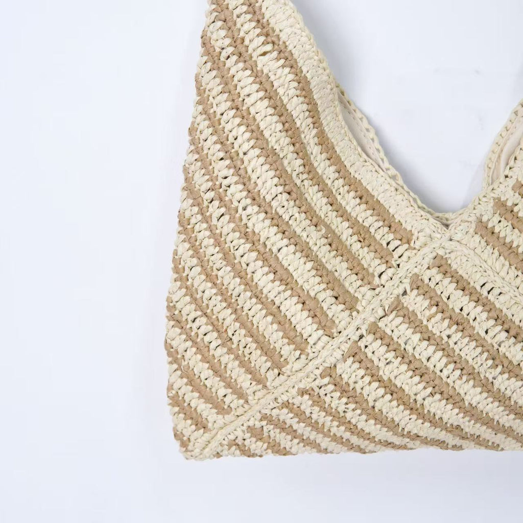 Fringe Woven Beach Tote