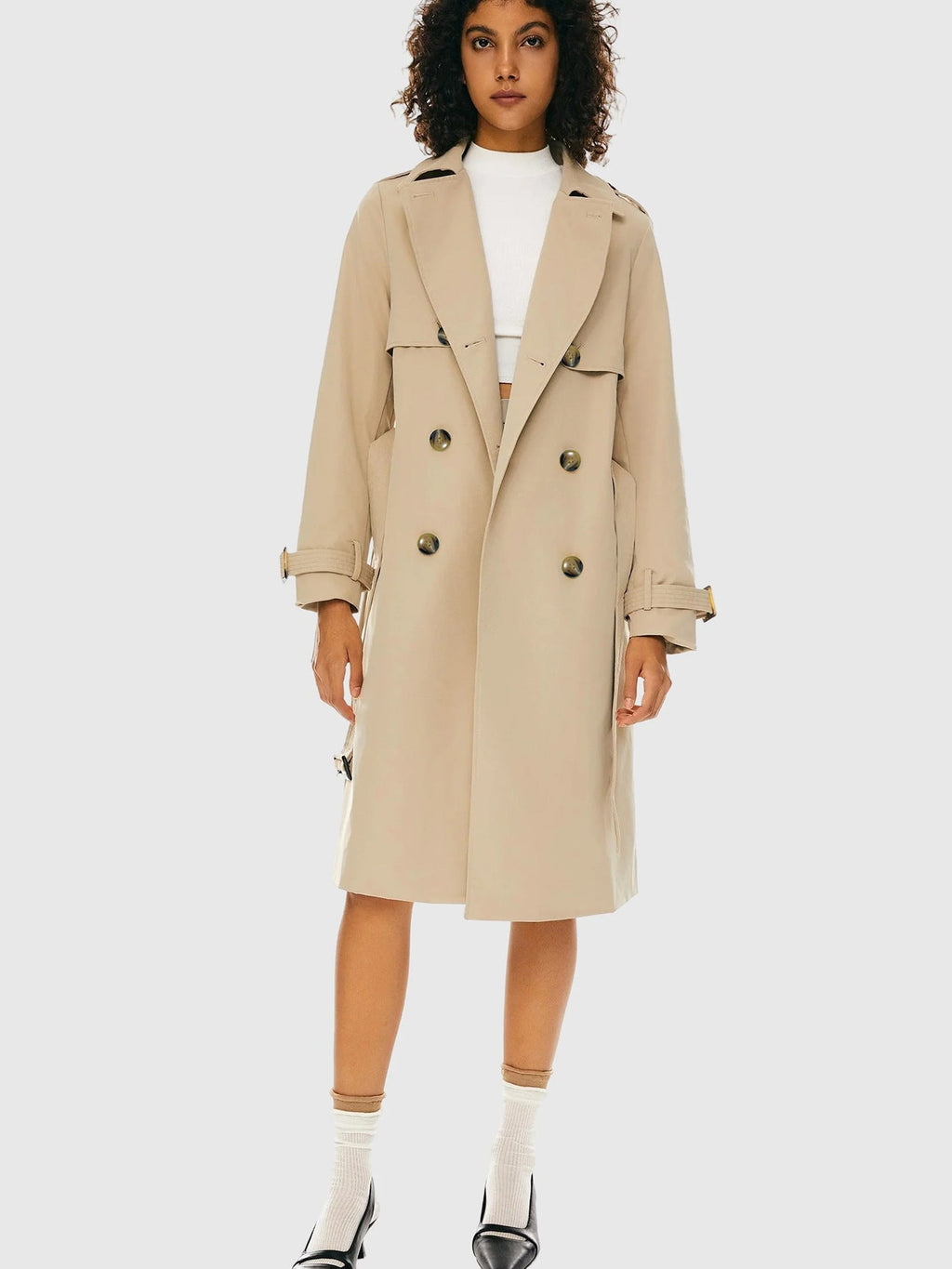 Double-Breasted Trench Coat