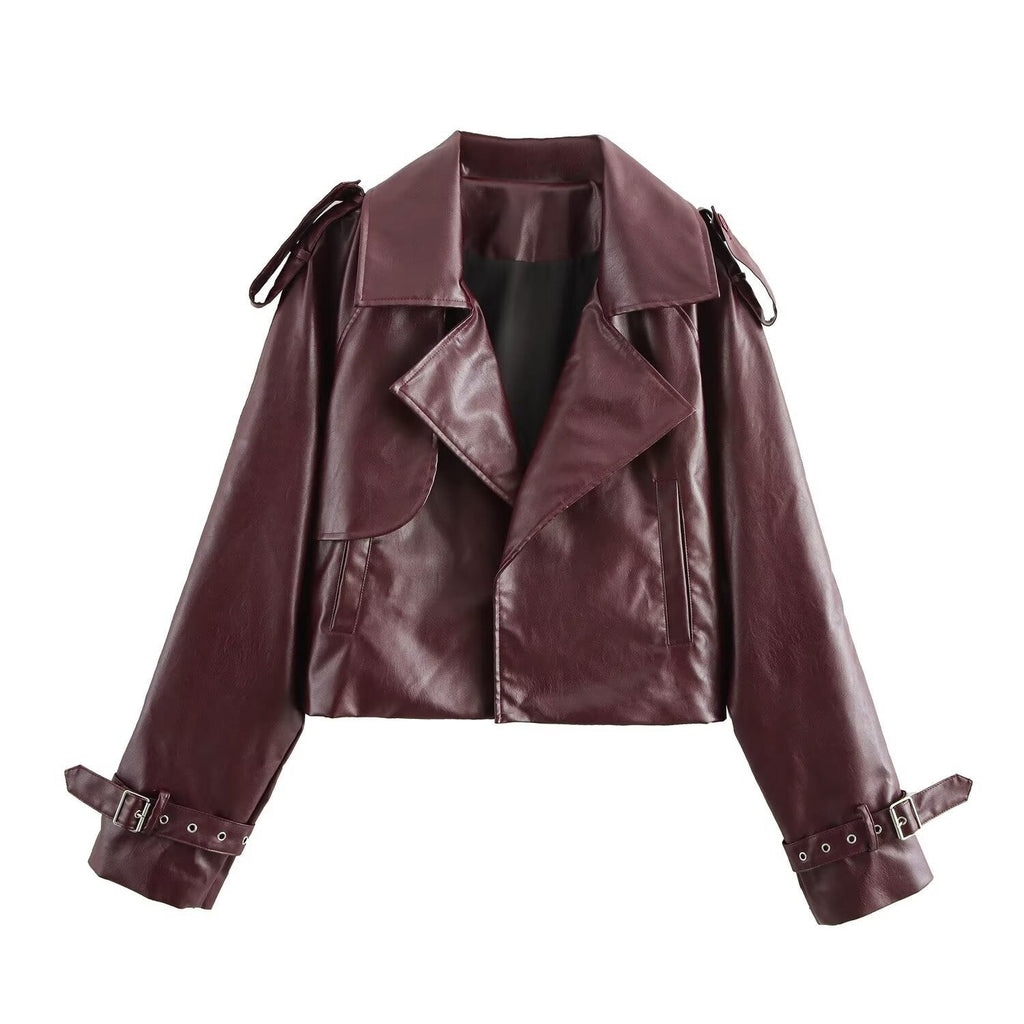 Faux Leather Moto Jacket