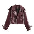Faux Leather Moto Jacket