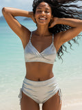 Backless Push Up High Waist Bikini