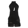 Sexy Black Halter Backless Dress