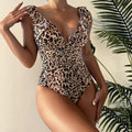 Leopard Print Tummy Control Slimming One Piece