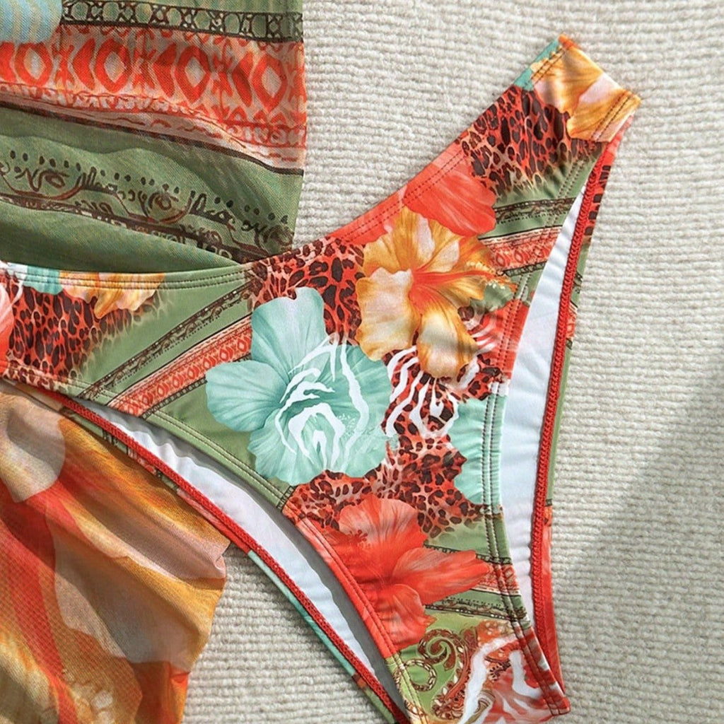 Floral Print Bikini Set
