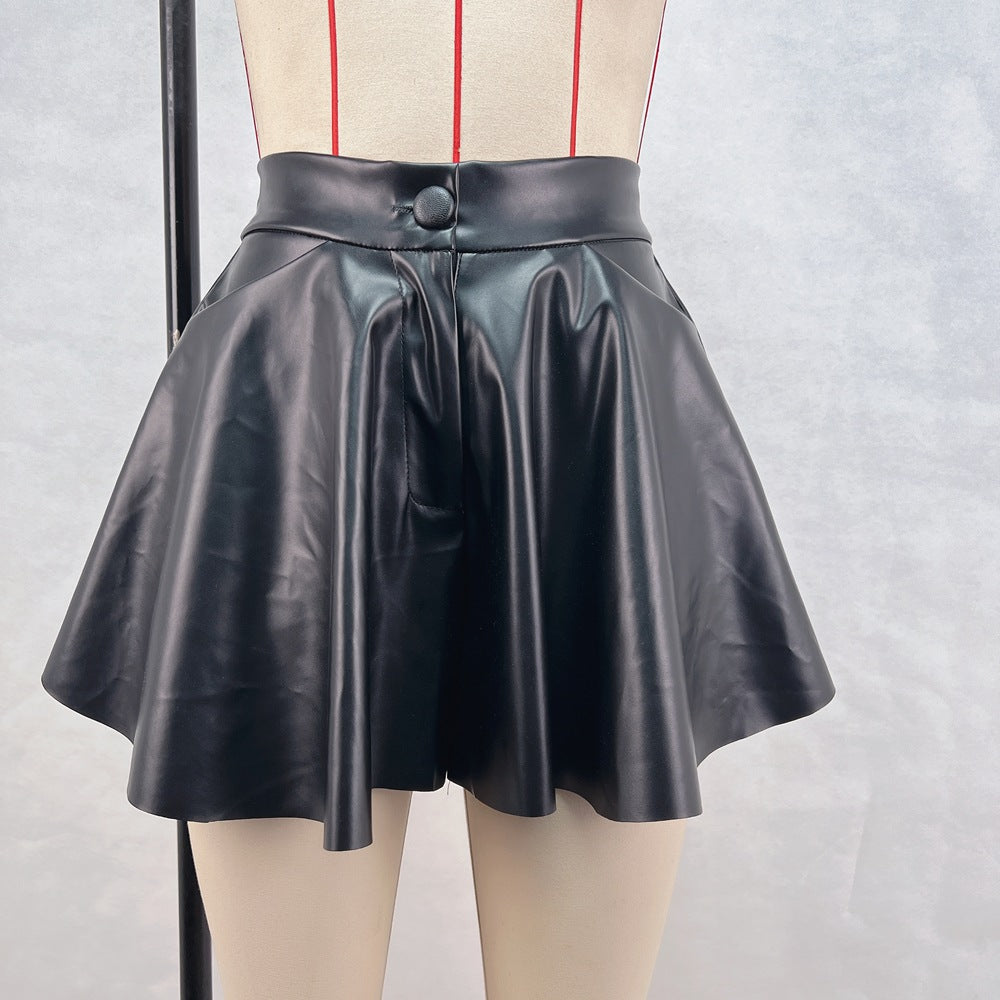 Faux Leather Skirt