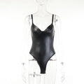 Faux Leather Bodysuit