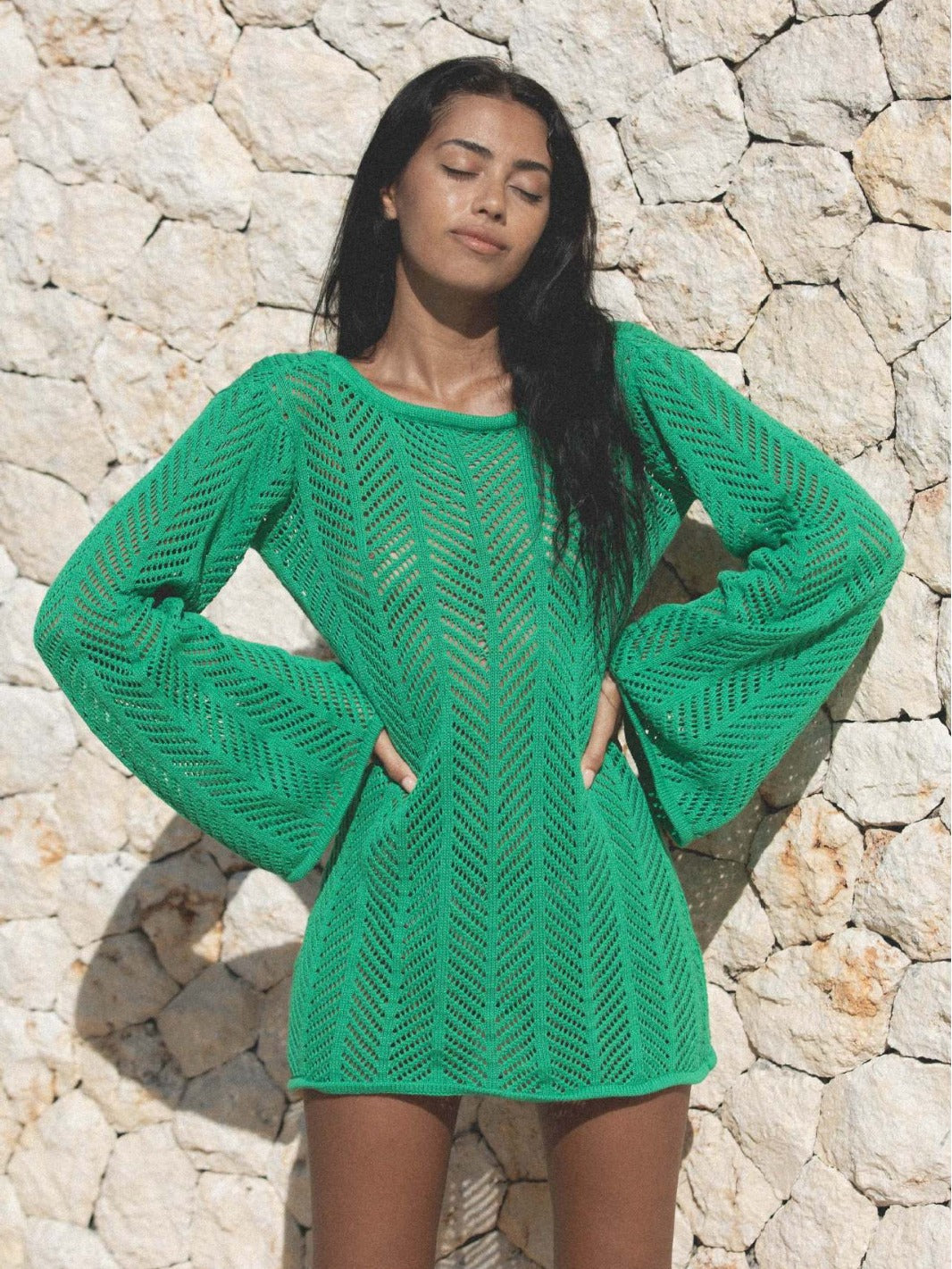 Knitted Beach Cover-Up