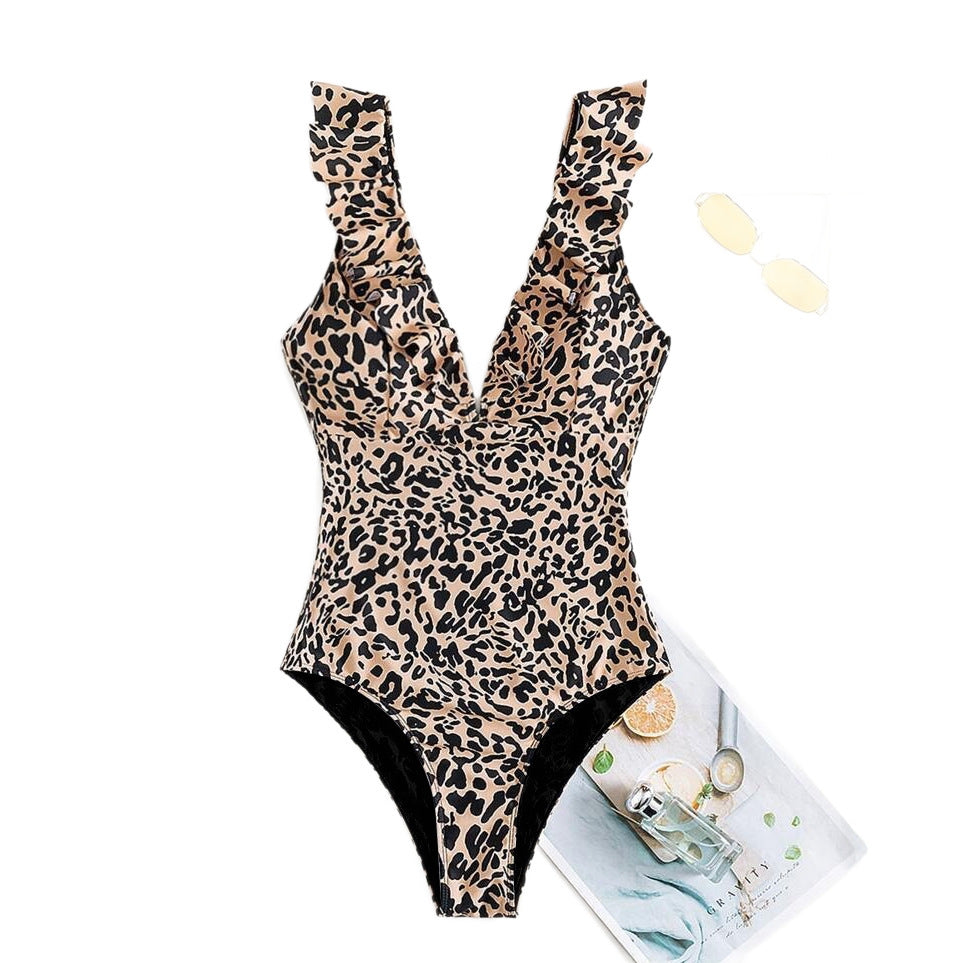 Leopard Print Tummy Control Slimming One Piece