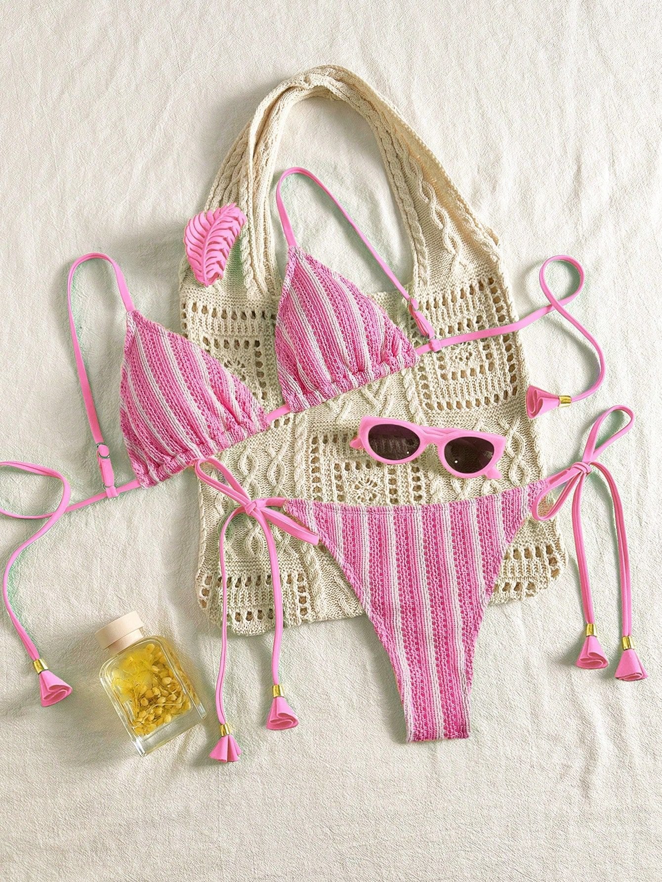 Bikini Set Special Multi color Double Strap Swimsuit