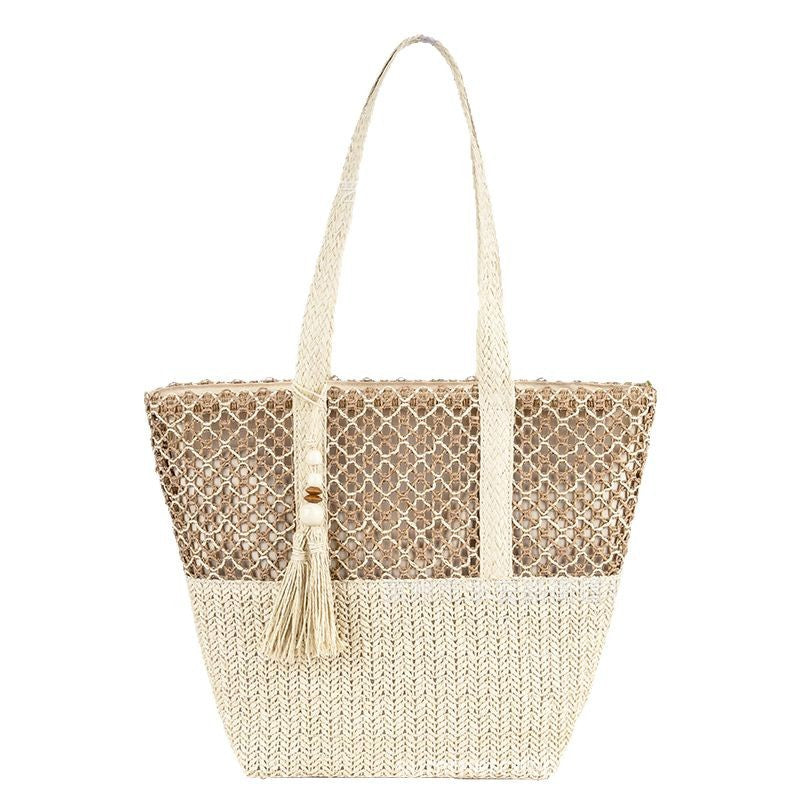 Minimalist Woven Beach Tote