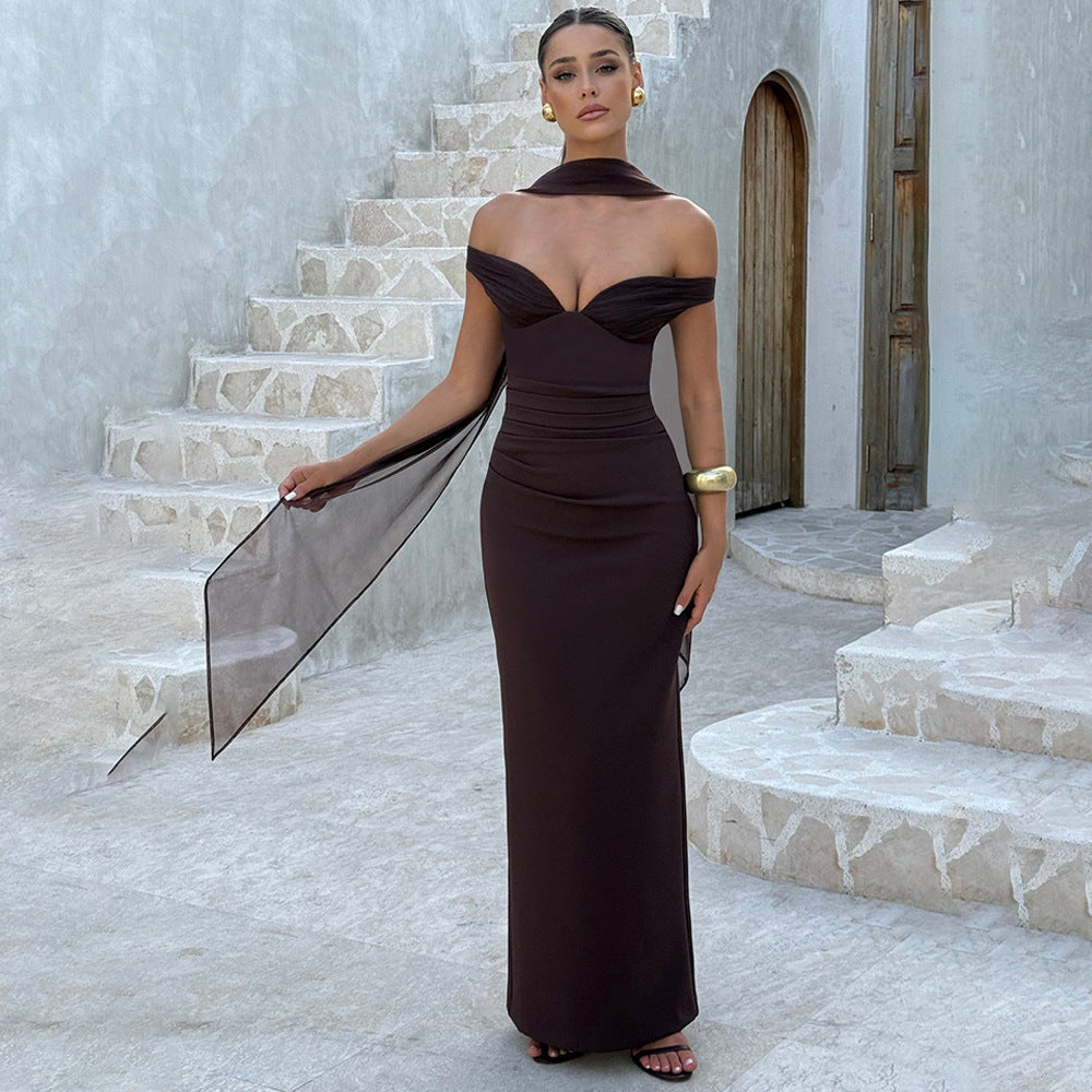 Elegant Tube Sleeveless Slim Fit Backless Dress