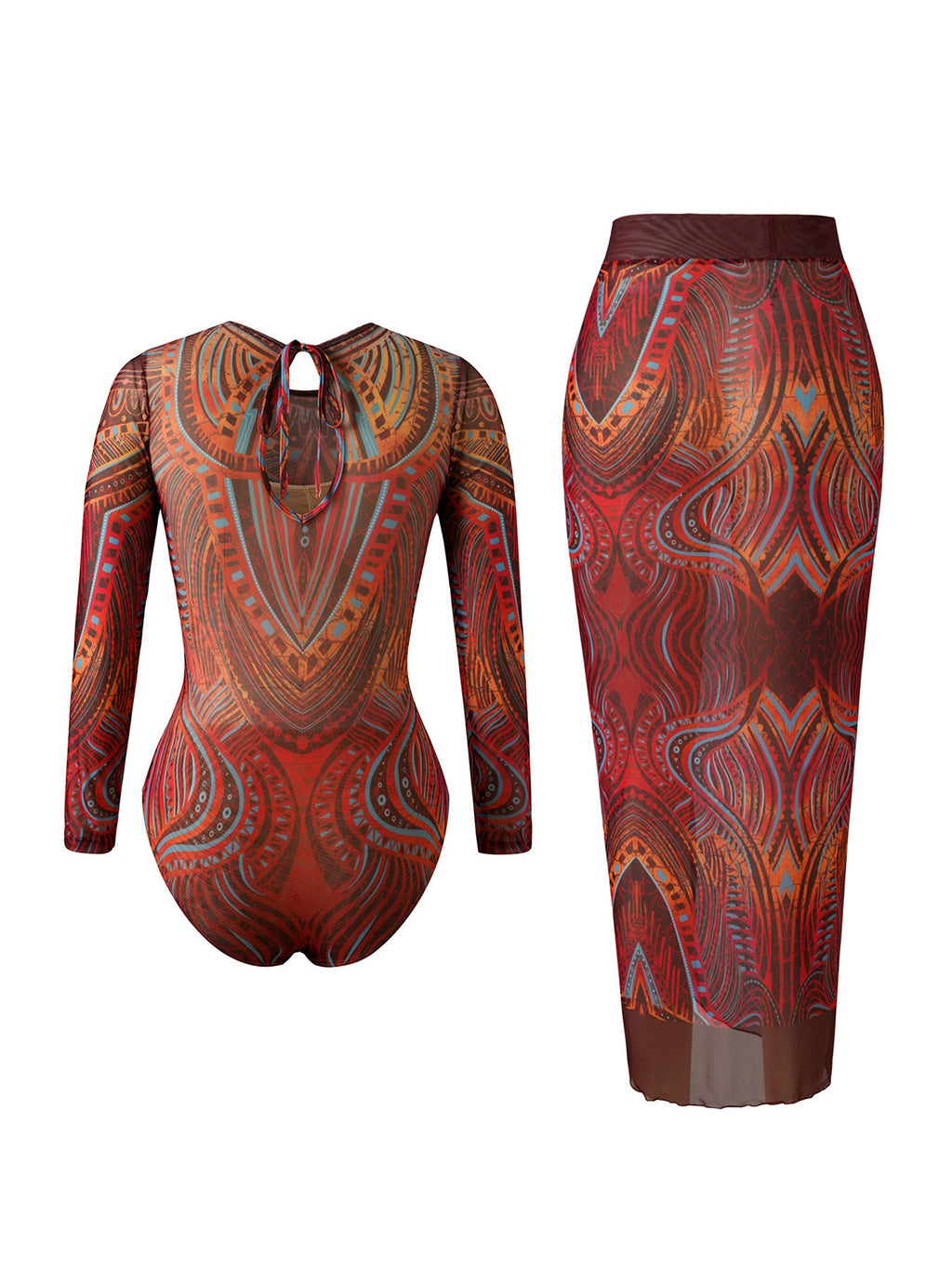 Printed Quick Dry Bathing Suit