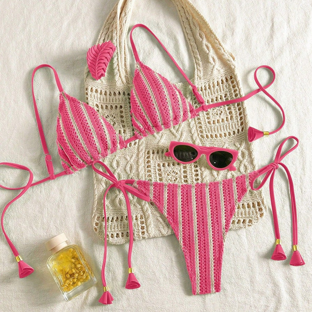 Bikini Set Special Multi color Double Strap Swimsuit