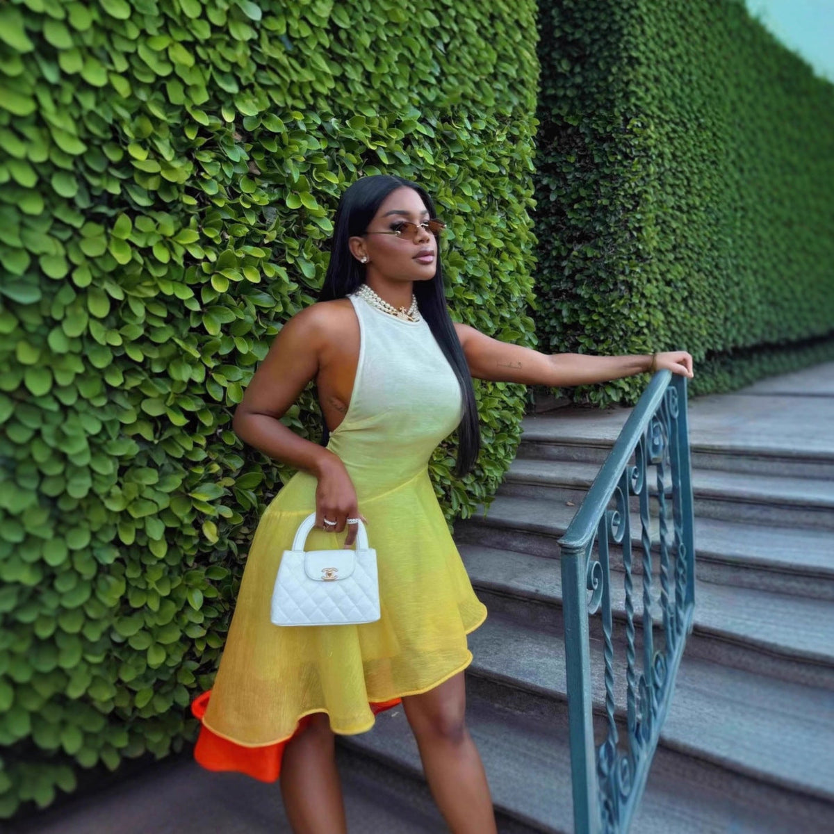 Summer Vacation Gradient Sling Dress