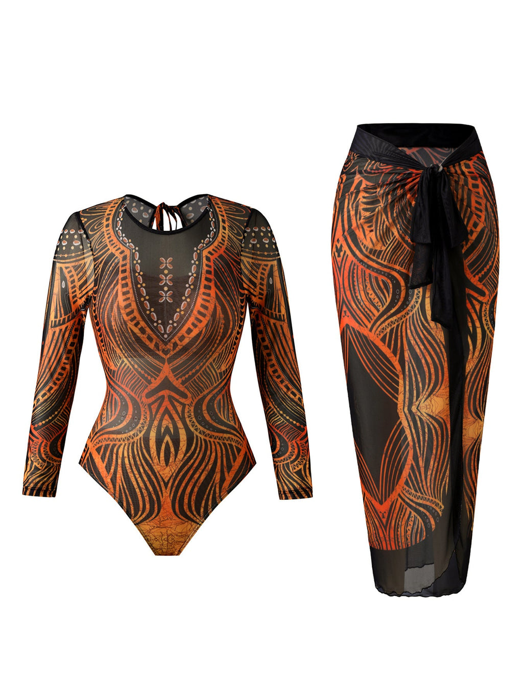 Printed Quick Dry Bathing Suit