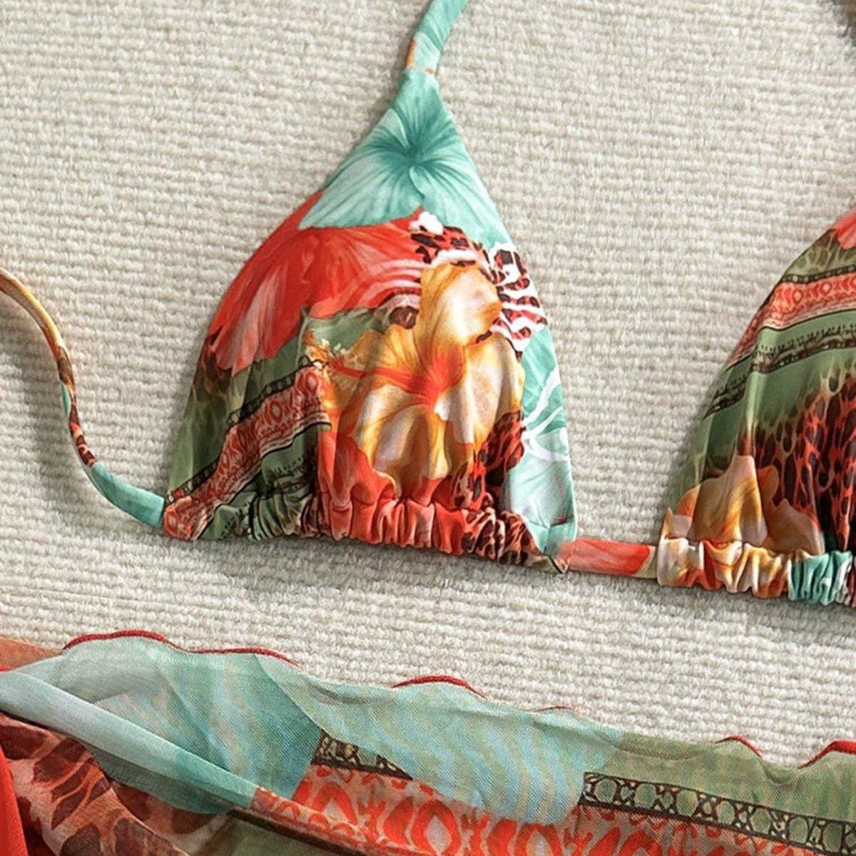 Floral Print Bikini Set