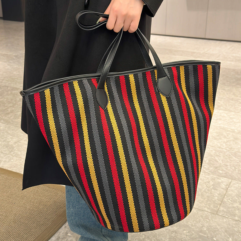 Stripe Shoulder Bag