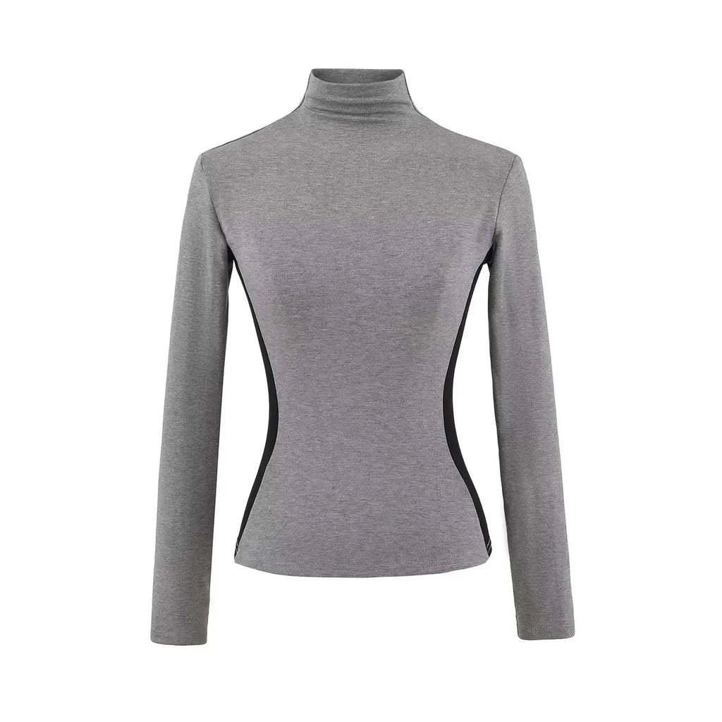 High Neck Slim Fit Fleece Base Layer Top